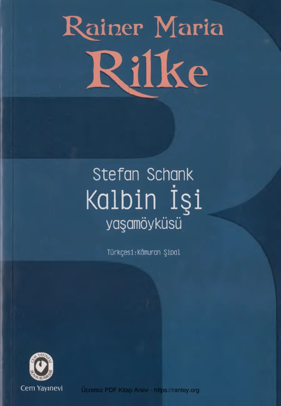 Stefan Schank Rainer Maria Rilke kapak görseli