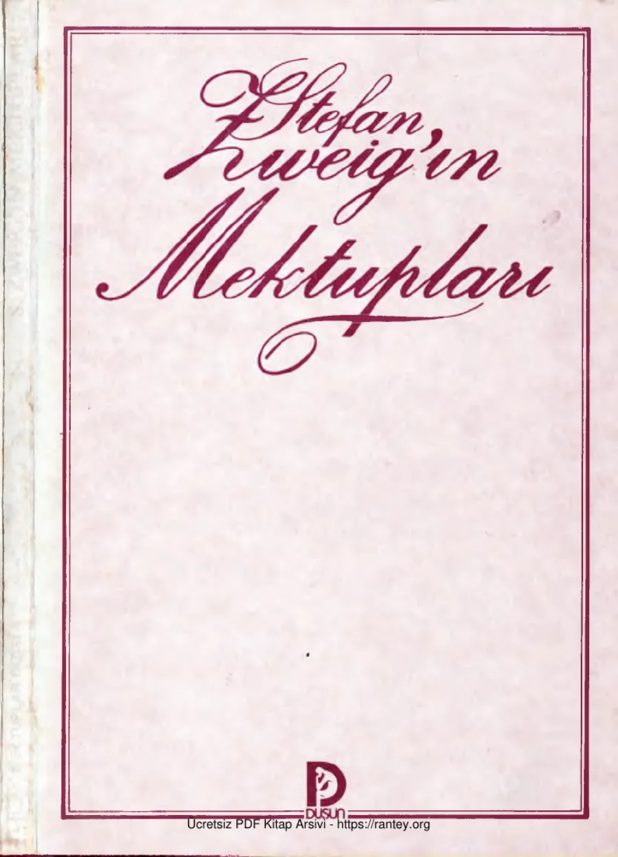 Stefan Zweig'ın Mektupları kapak görseli