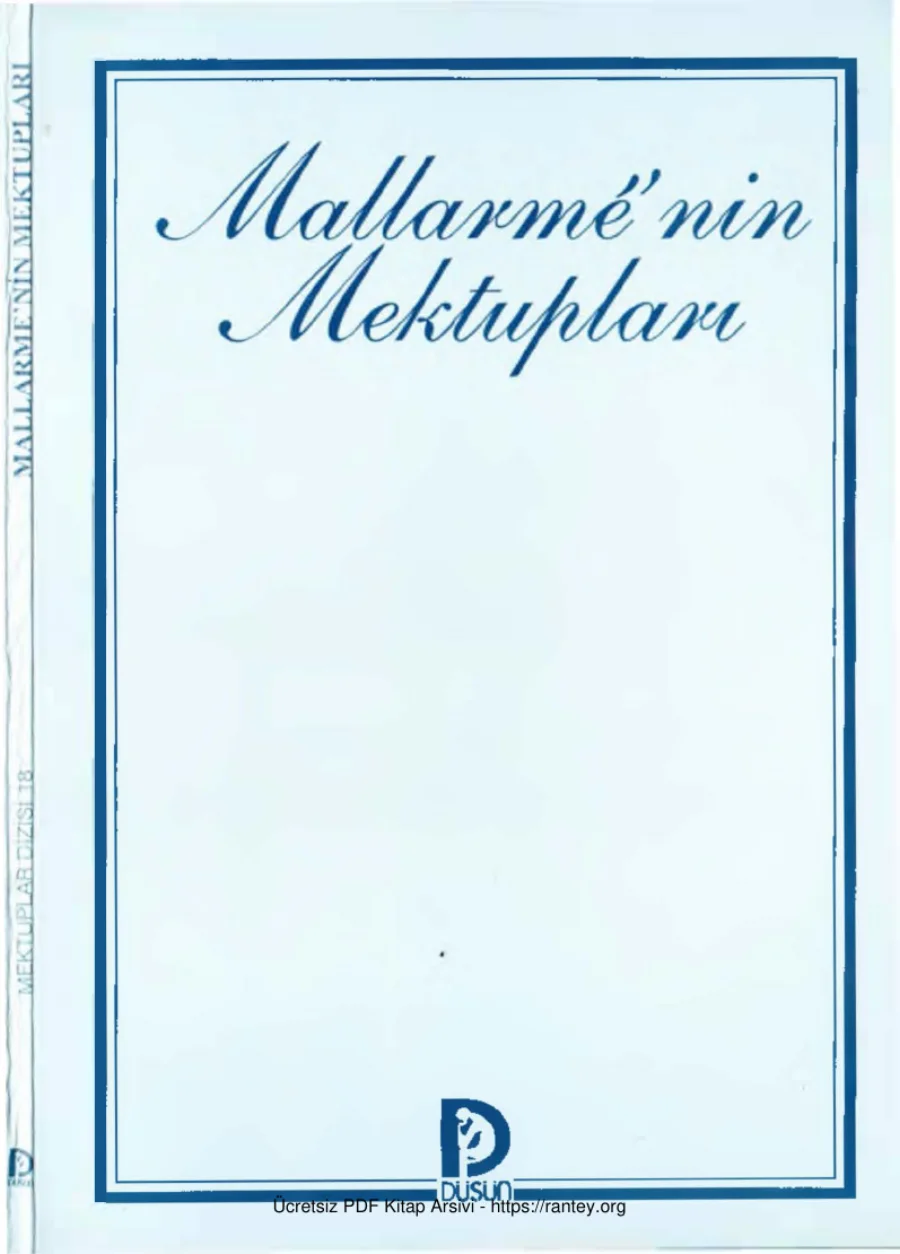 Stephane Mallarmenin Mektupları kapak görseli