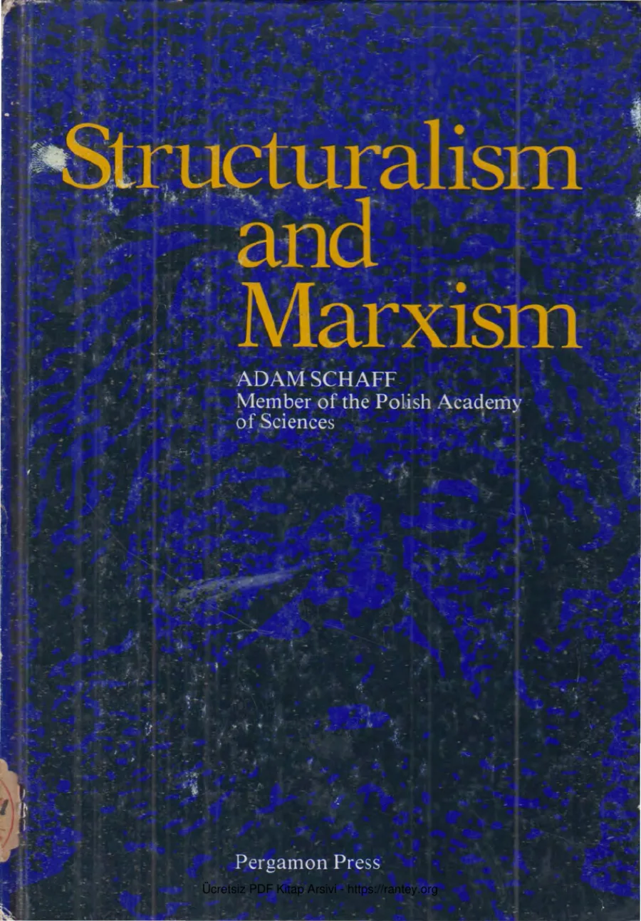Structuralism and Marxism Pergamon Press kapak görseli
