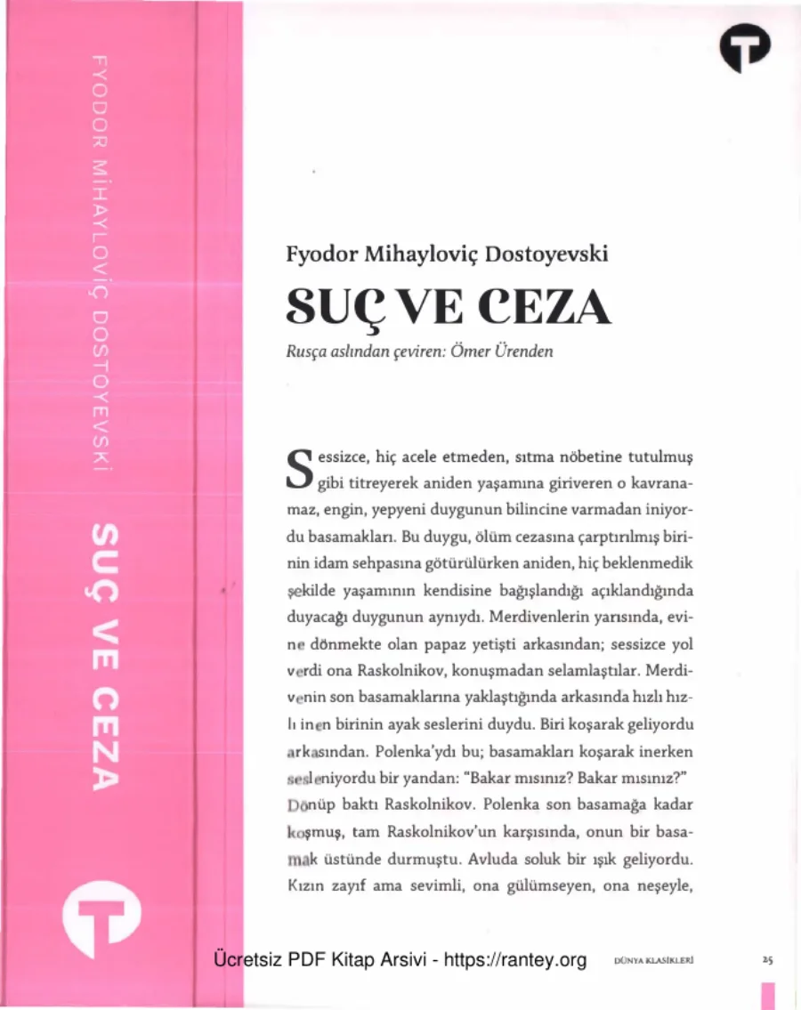 Suç ve Ceza Turkuaz Yayınları kapak görseli