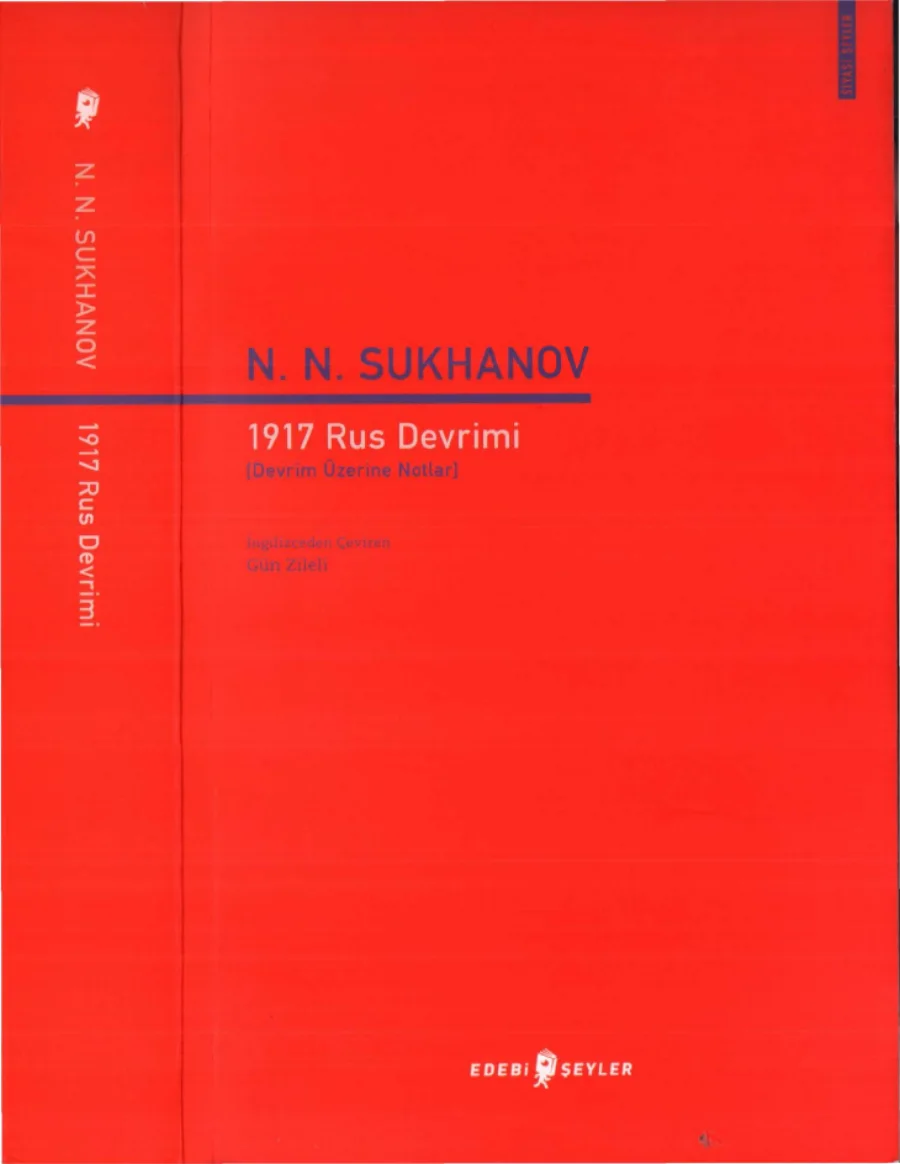 Sukhanov 1917 Rus Devrimi Edebi Şeyler Yayınları kapak görseli