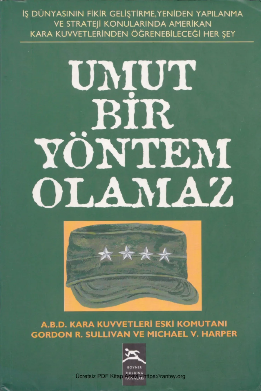 Sullivan Michael V Harper Umut Bir Yöntem Olamaz Boyner Yayınları kapak görseli