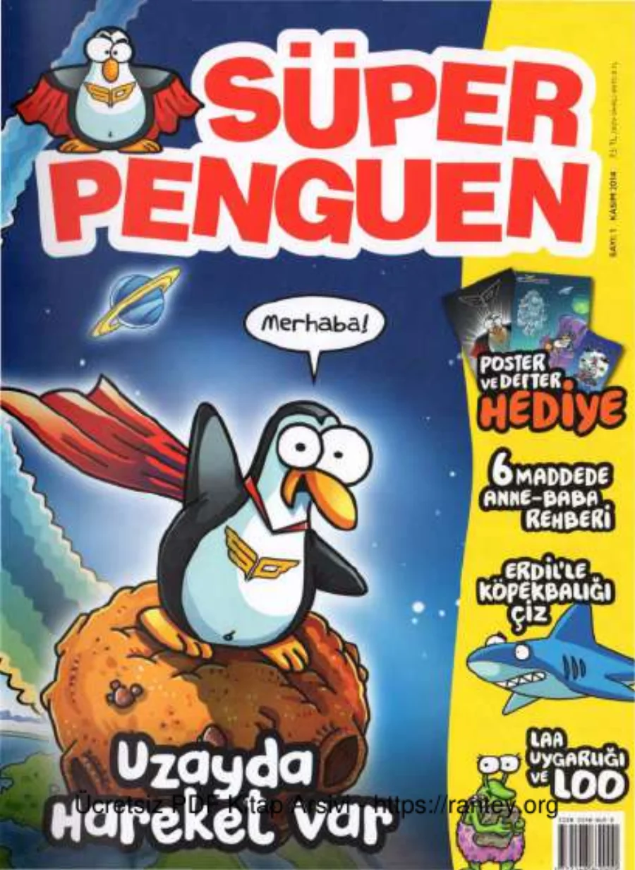 Süper Penguen Sayı 01 Kasım 2014 kapak görseli