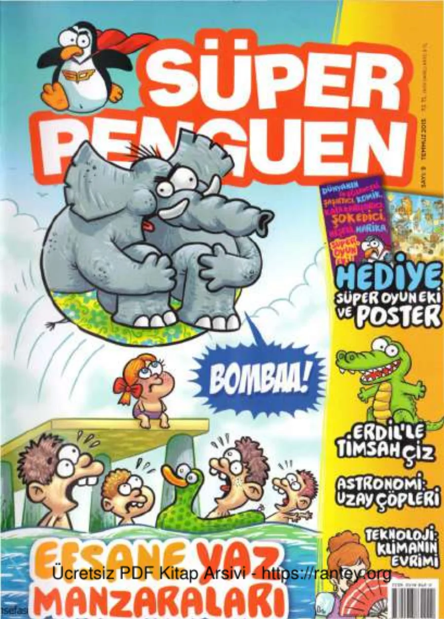 Süper Penguen Sayı 09 Temmuz 2015 kapak görseli