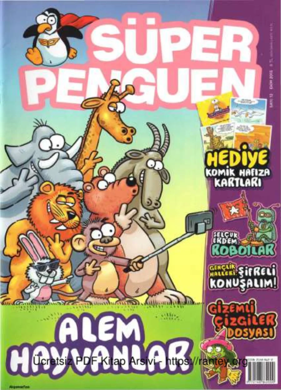 Süper Penguen Sayı 12 Ekim 2015 kapak görseli