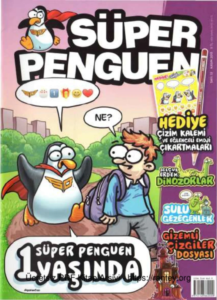 Süper Penguen Sayı 13 Kasım 2015 kapak görseli