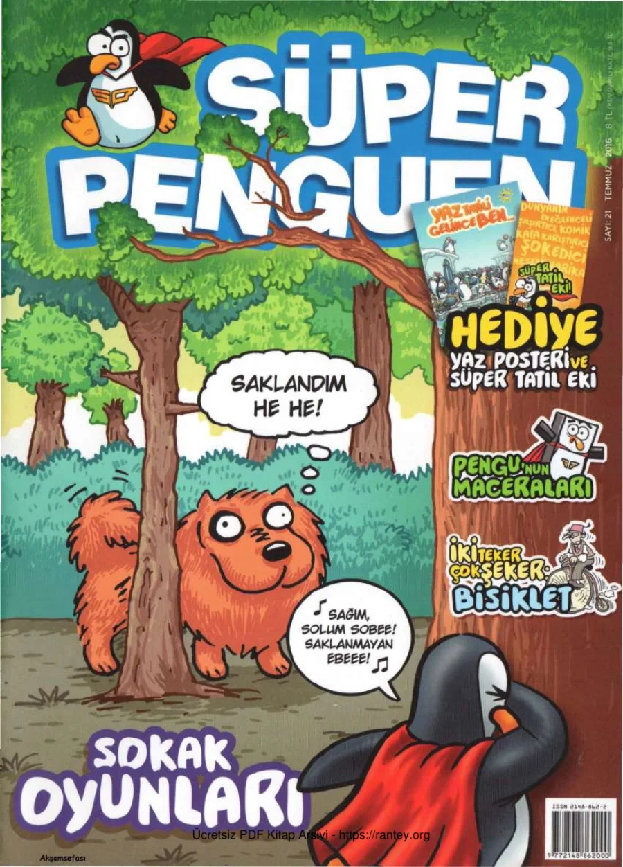 Süper Penguen Sayı 21 Temmuz 2016 kapak görseli