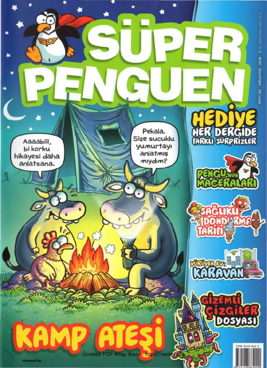 Süper Penguen Sayı 22 Ağustos 2016 kapak görseli