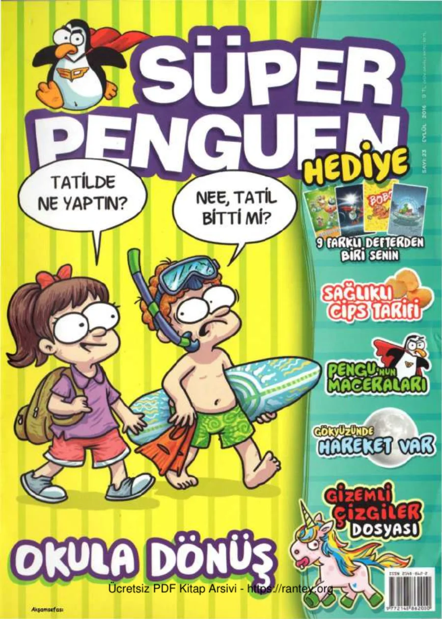 Süper Penguen Sayı 23 Eylul 2016 kapak görseli