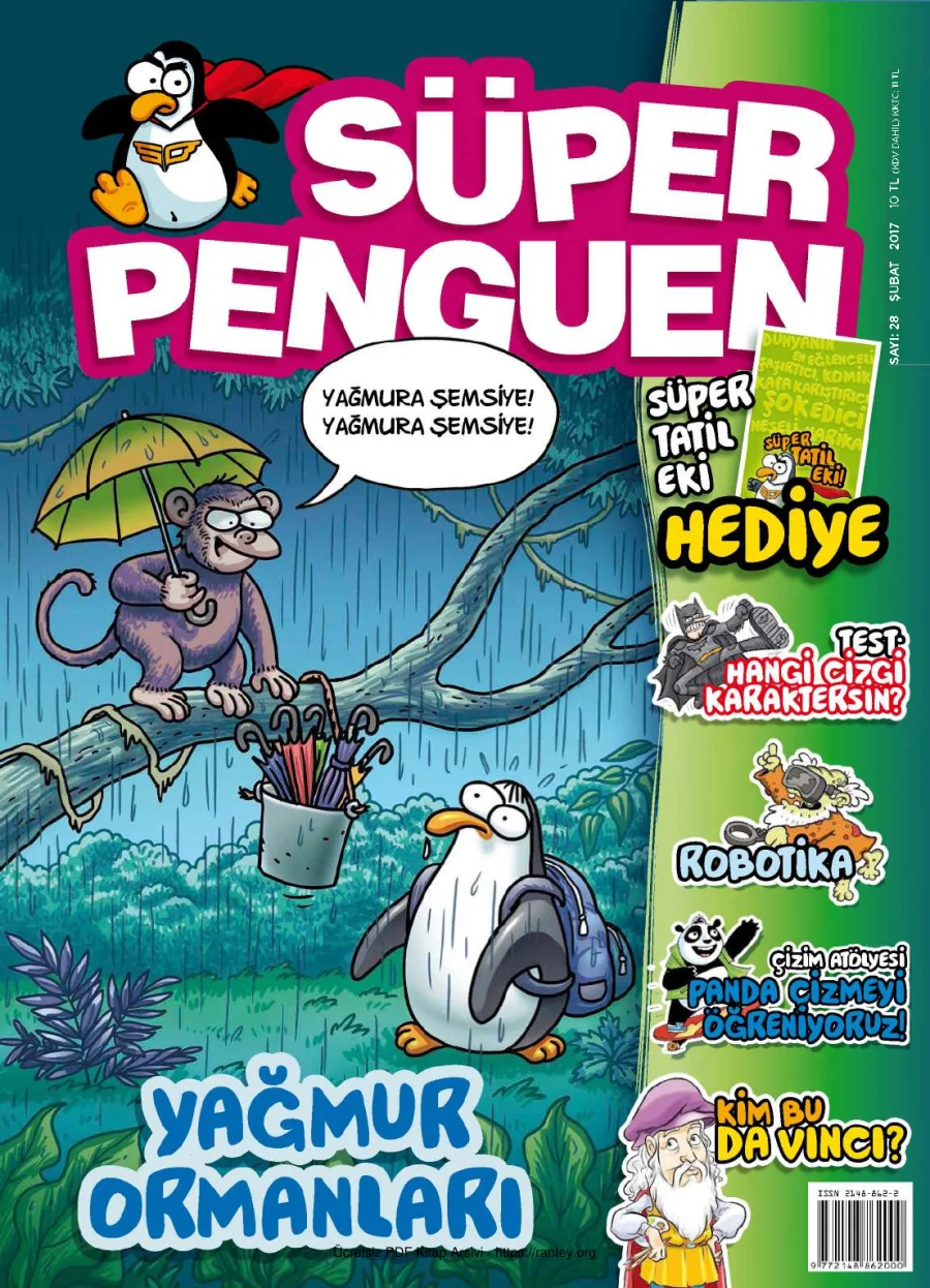 Süper Penguen Sayı 28 Şubat 2017 kapak görseli