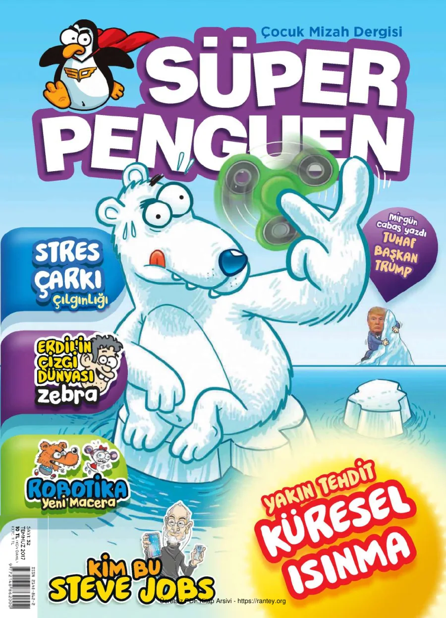 Süper Penguen Sayı 32 Temmuz 2017 kapak görseli