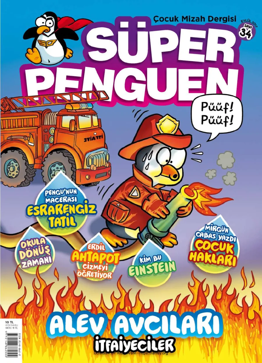 Süper Penguen Sayı 34 Eylül 2017 kapak görseli
