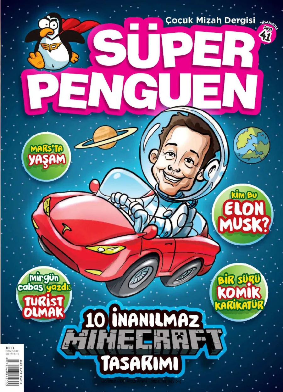 Süper Penguen Sayı 41 Nisan 2018 kapak görseli