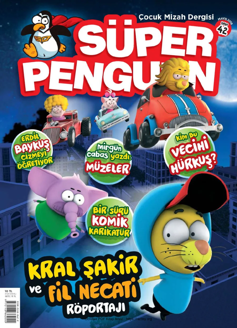 Süper Penguen Sayı 42 Mayıs 2018 kapak görseli