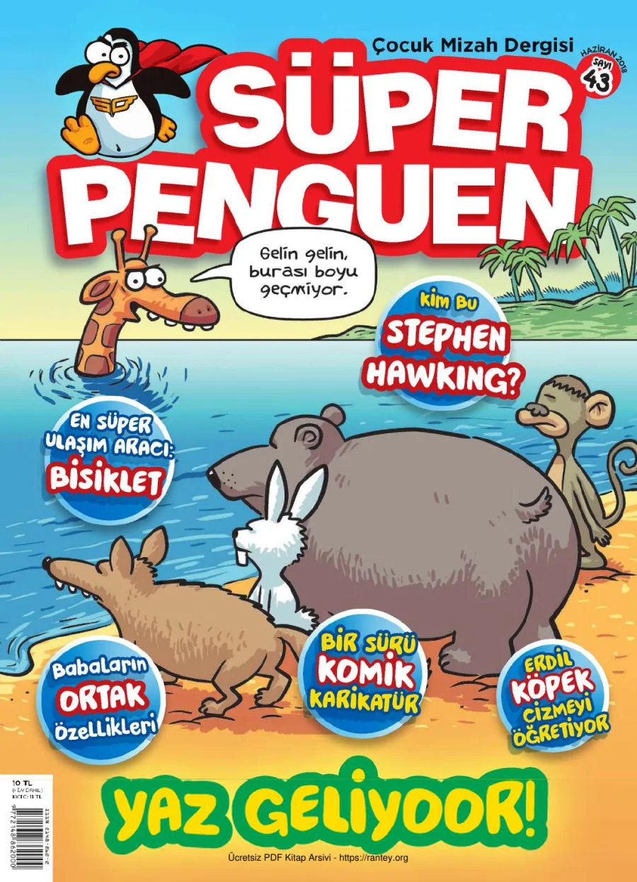 Süper Penguen Sayı 43 Haziran 2018 kapak görseli
