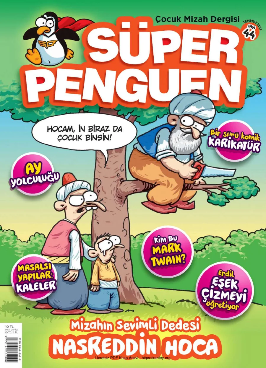 Süper Penguen Sayı 44 Temmuz 2018 kapak görseli