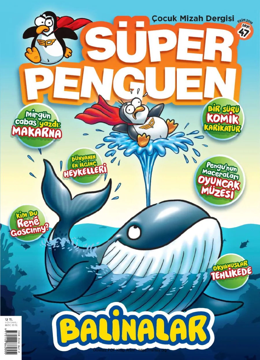 Süper Penguen Sayı 47 Ekim 2018 kapak görseli