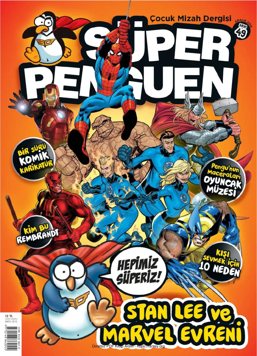 Süper Penguen Sayı 49 Aralık 2018 kapak görseli