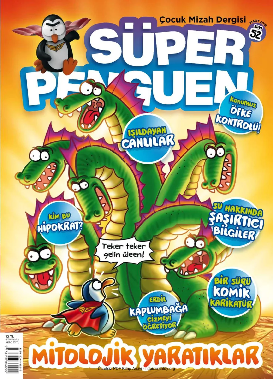 Süper Penguen Sayı 52 Mart 2019 kapak görseli