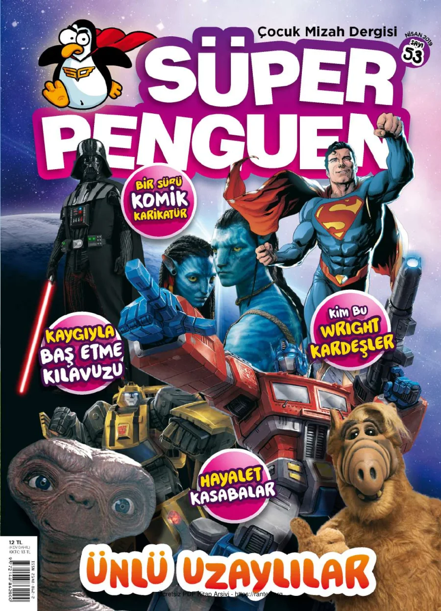 Süper Penguen Sayı 53 Nisan 2019 kapak görseli