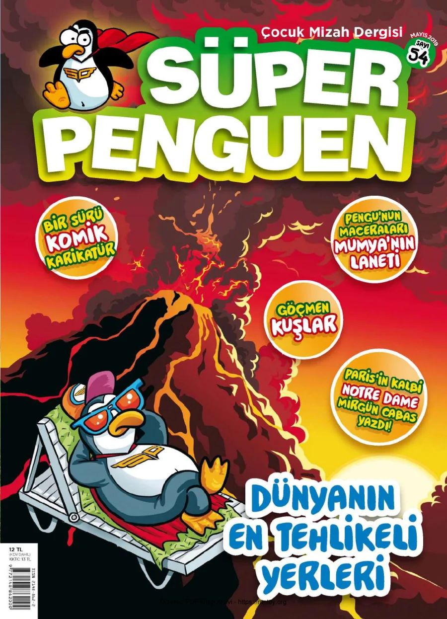 Süper Penguen Sayı 54 Mayıs 2019 kapak görseli
