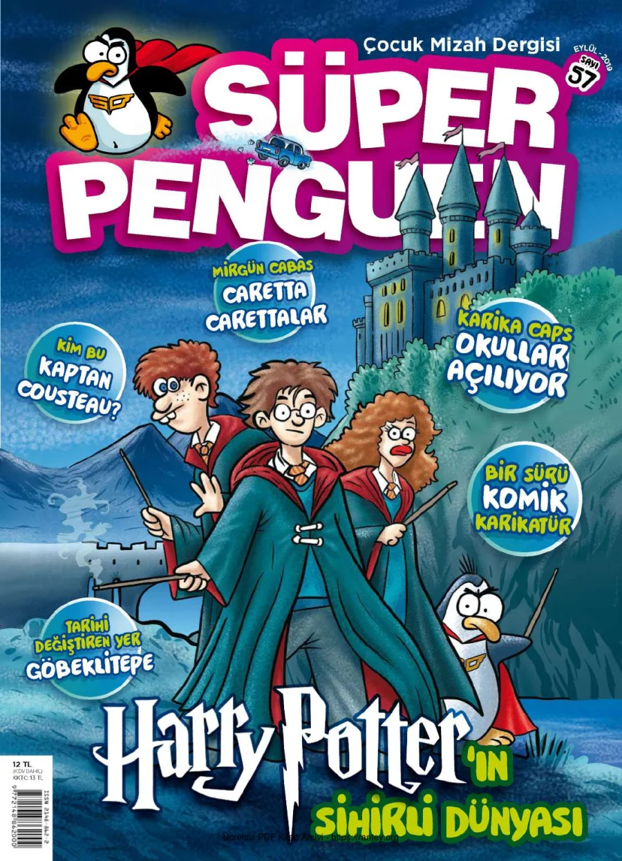 Süper Penguen Sayı 57 Eylül 2019 kapak görseli