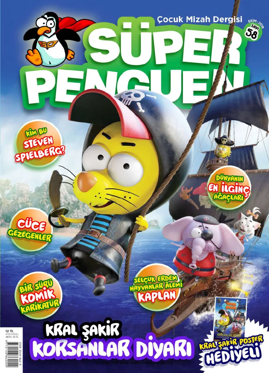Süper Penguen Sayı 58 Ekim 2019 kapak görseli