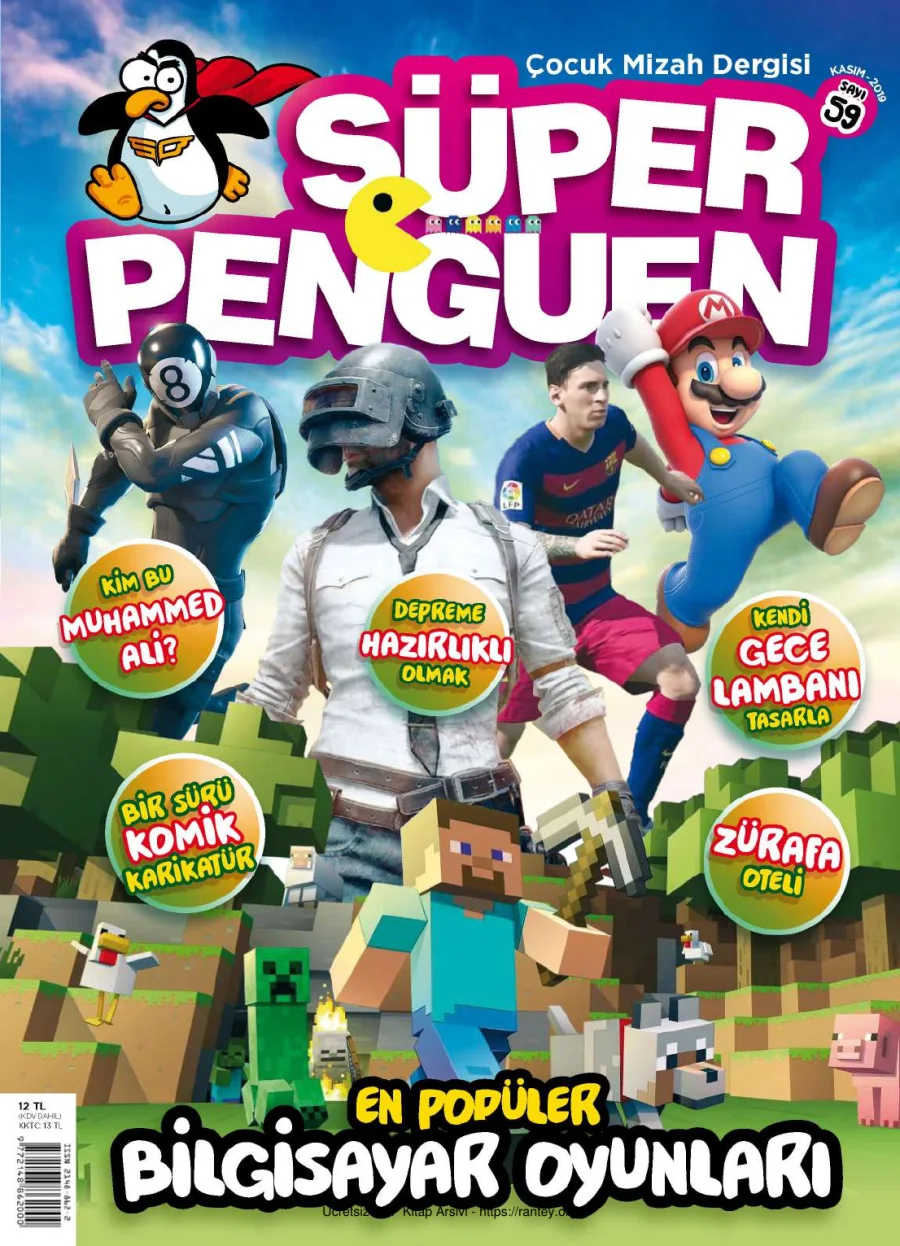 Süper Penguen Sayı 59 Kasım 2019 kapak görseli