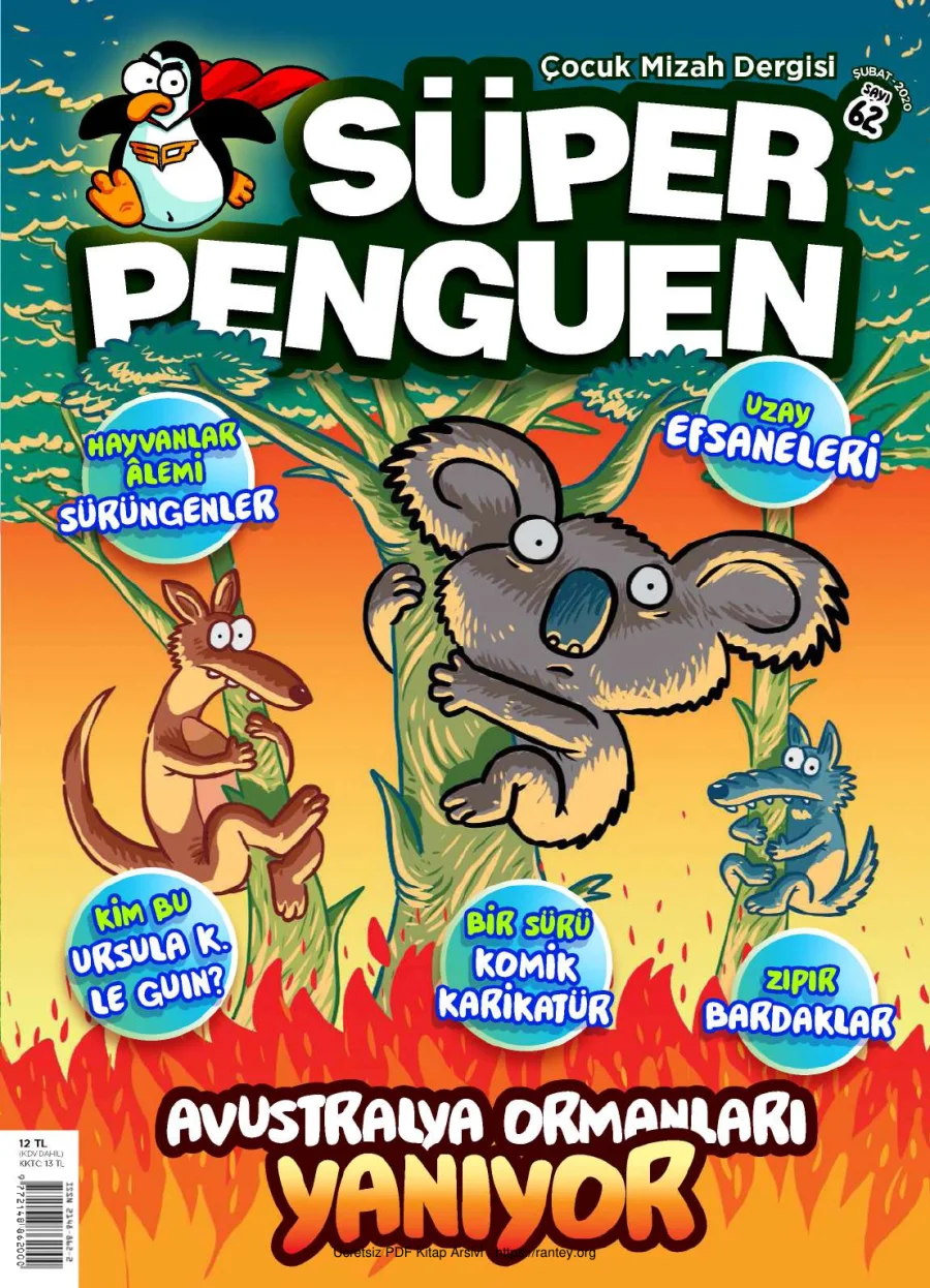 Süper Penguen Sayı 62 Şubat 2020 kapak görseli