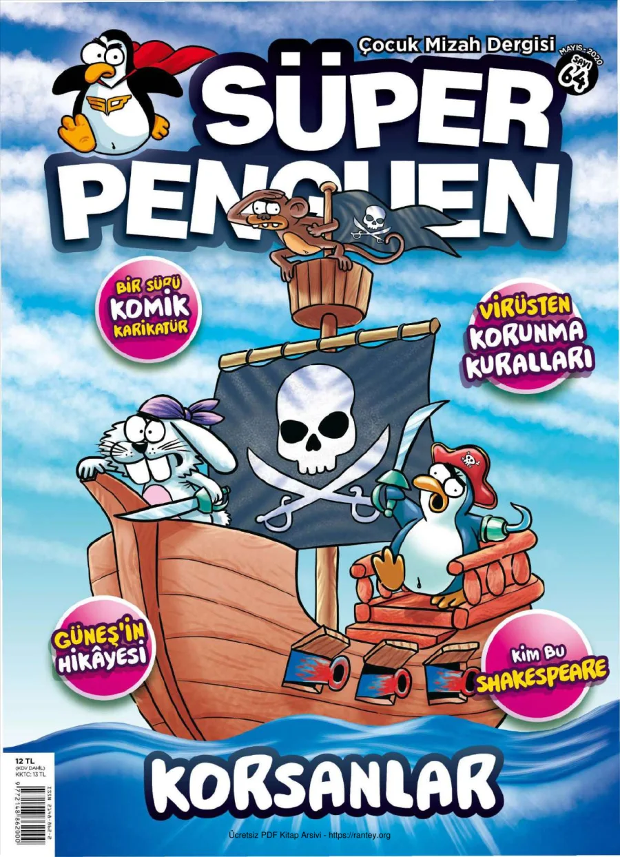 Süper Penguen Sayı 64 Nisan 2020 kapak görseli
