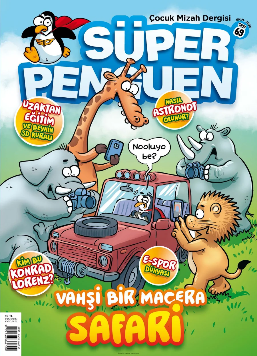 Süper Penguen Sayı 69 Ekim 2020 kapak görseli