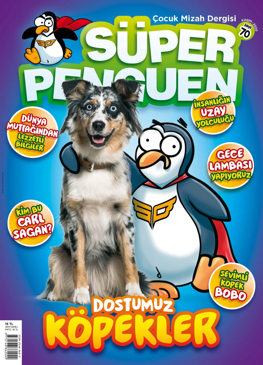 Süper Penguen Sayı 70 Kasım 2020 kapak görseli