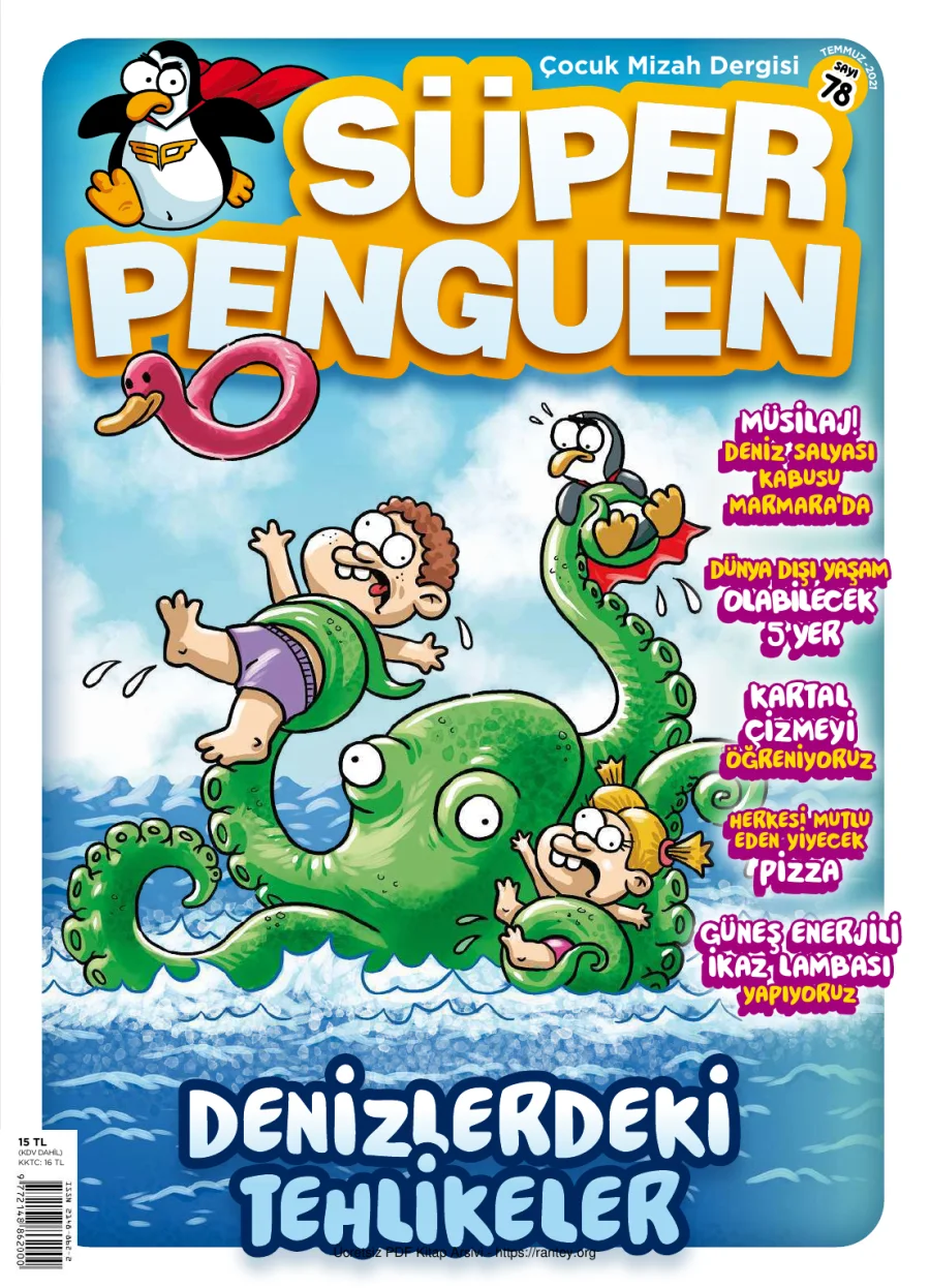 Süper Penguen Sayı 78 Temmuz 2021 kapak görseli