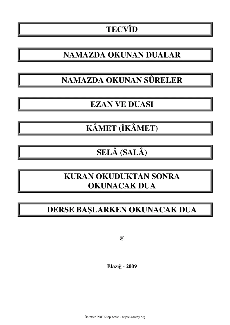 Sureler Ezan Kamet Ebu Abdulmumin Tekin Mıhçı kapak görseli