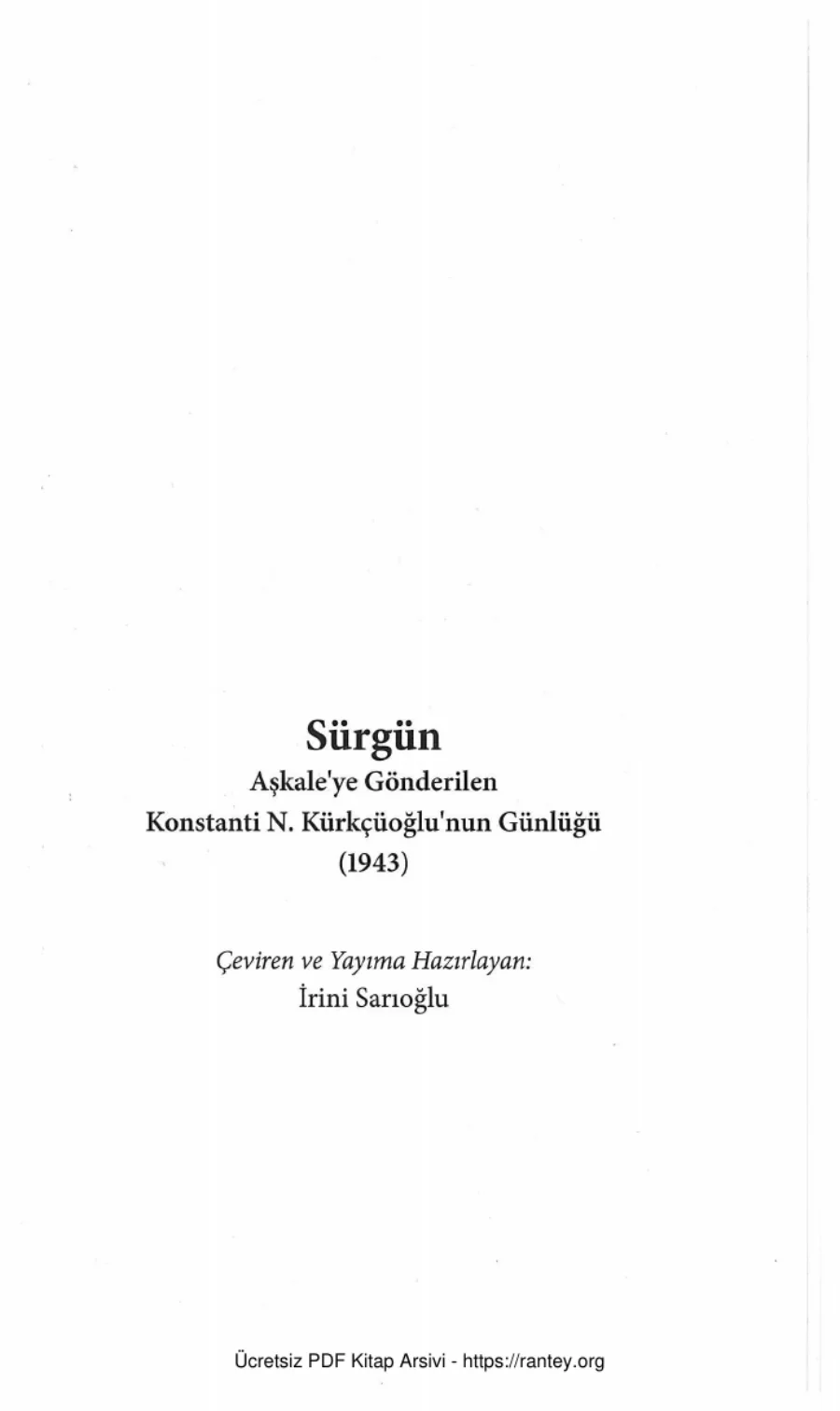 Sürgün Libra Yayınları kapak görseli