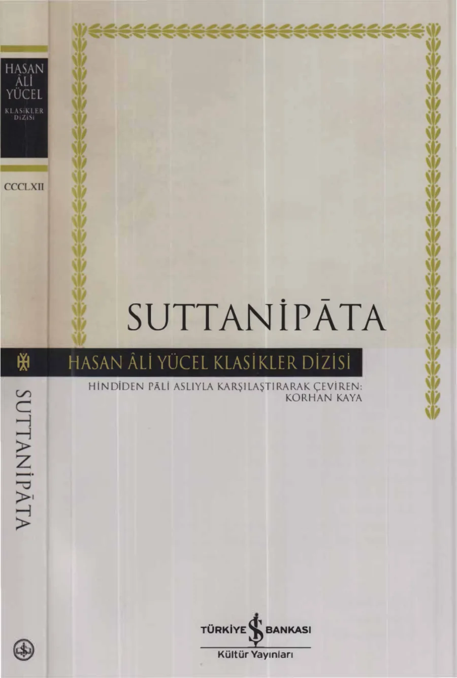 Suttanipata İş Bankası Yayınları kapak görseli