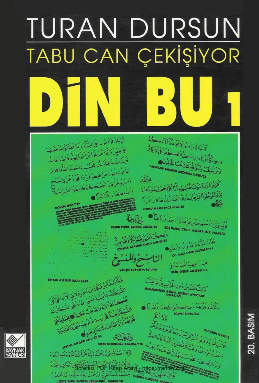 Tabu Can Çekişiyor Din Bu Cilt 1 kapak görseli