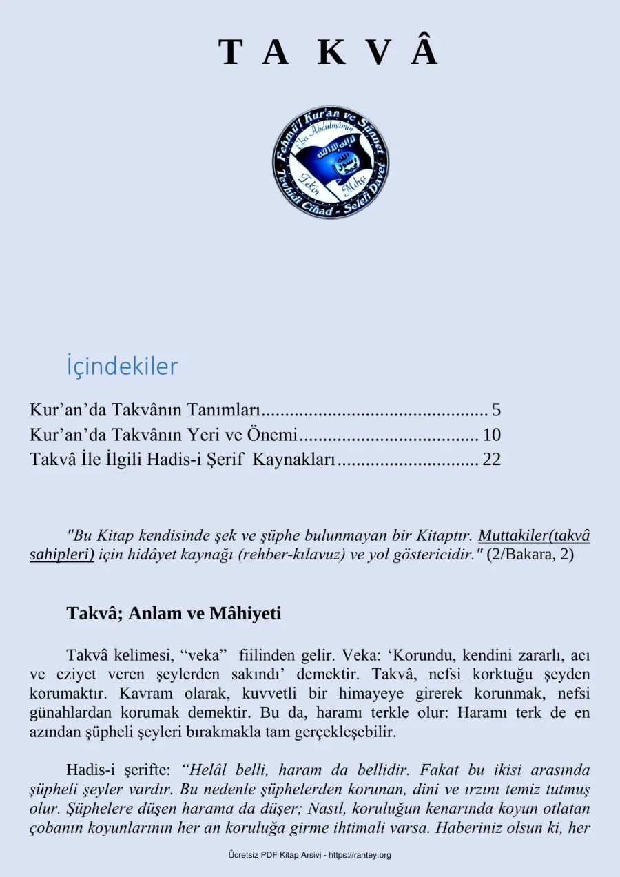 TAKV KAVRAMI Ebu Abdulmumin Tekin Mıhçı kapak görseli