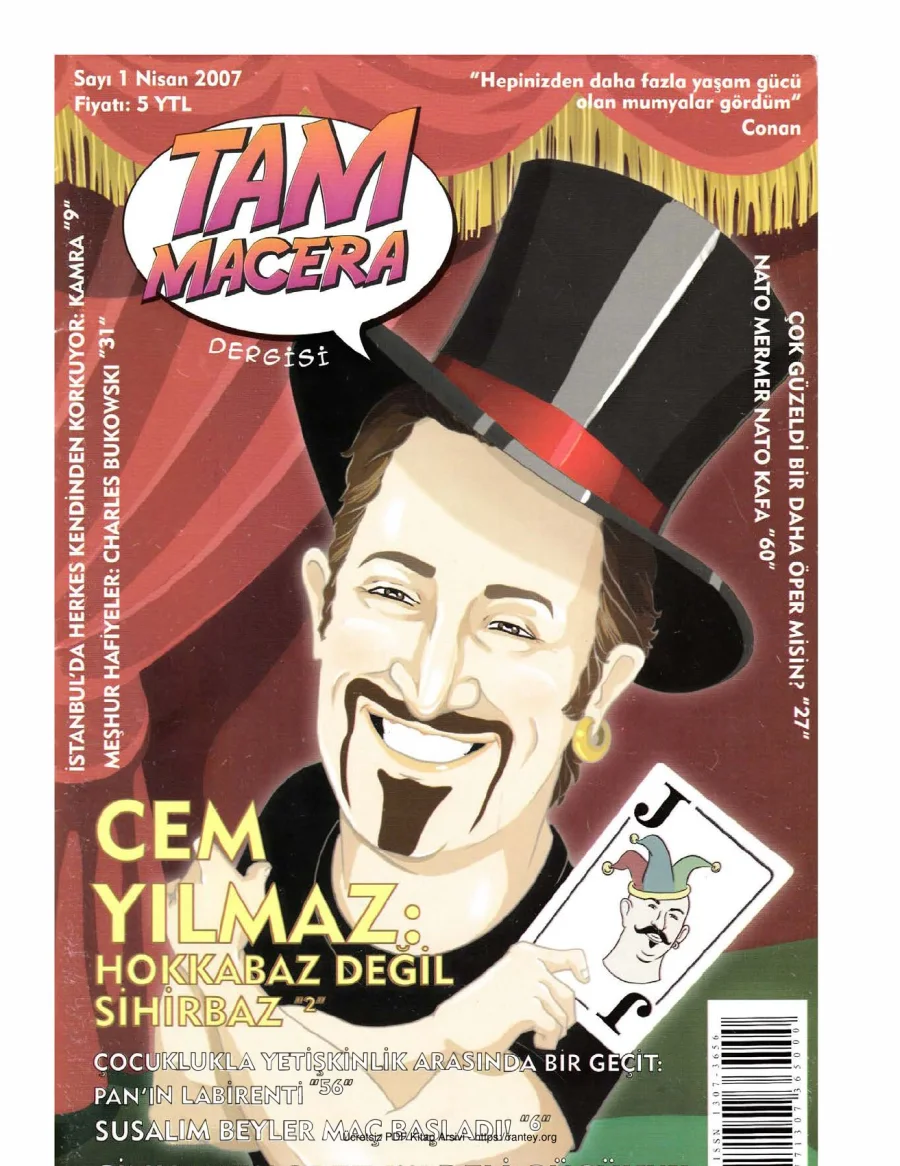 Tam Macera Dergisi Sayı 001 kapak görseli