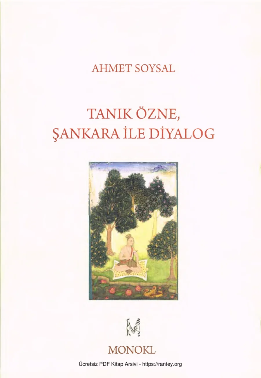 Tanık Özne Şankara ile Diyalog kapak görseli