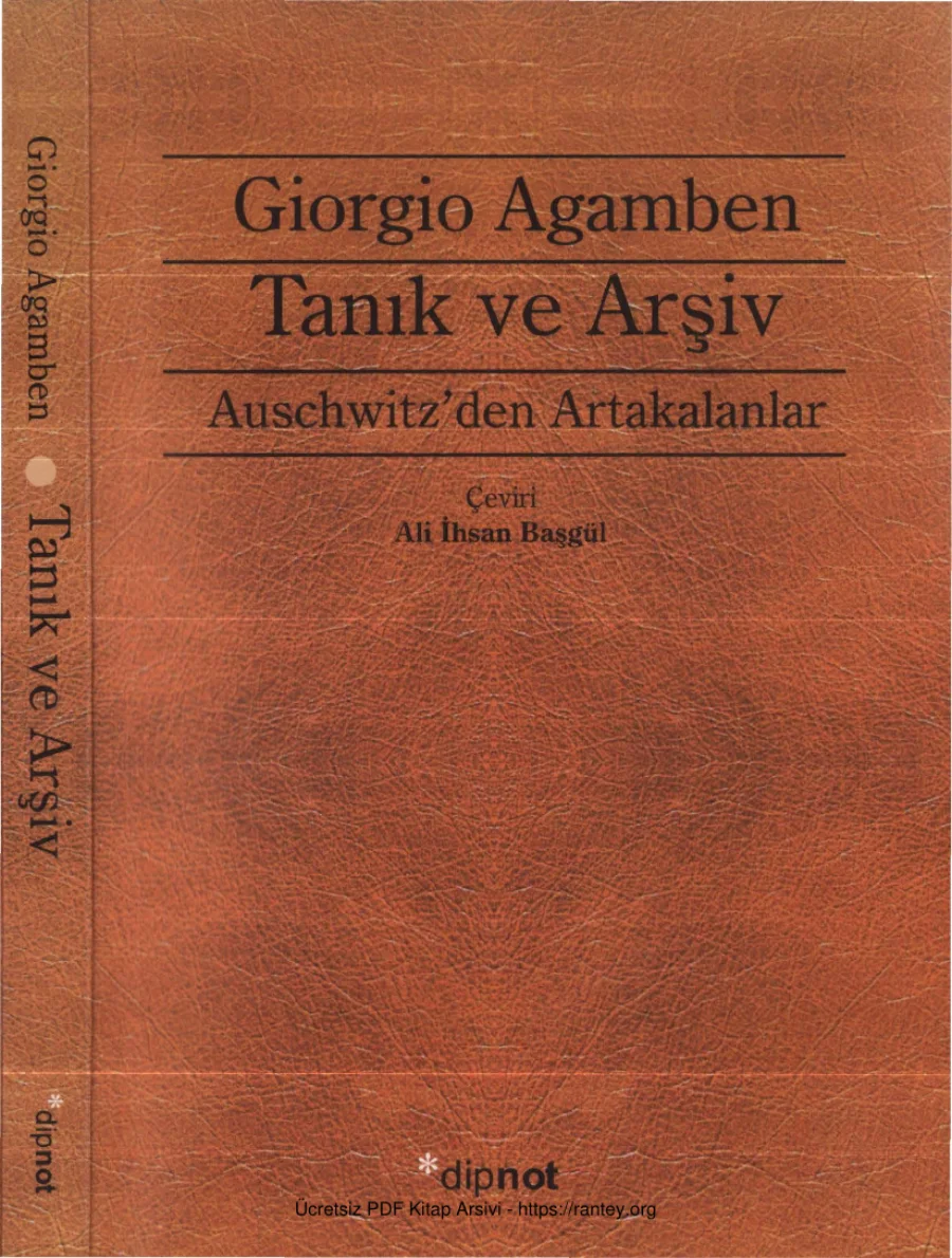 Tanık ve Arşiv Auschwitzden Artakalanlar kapak görseli