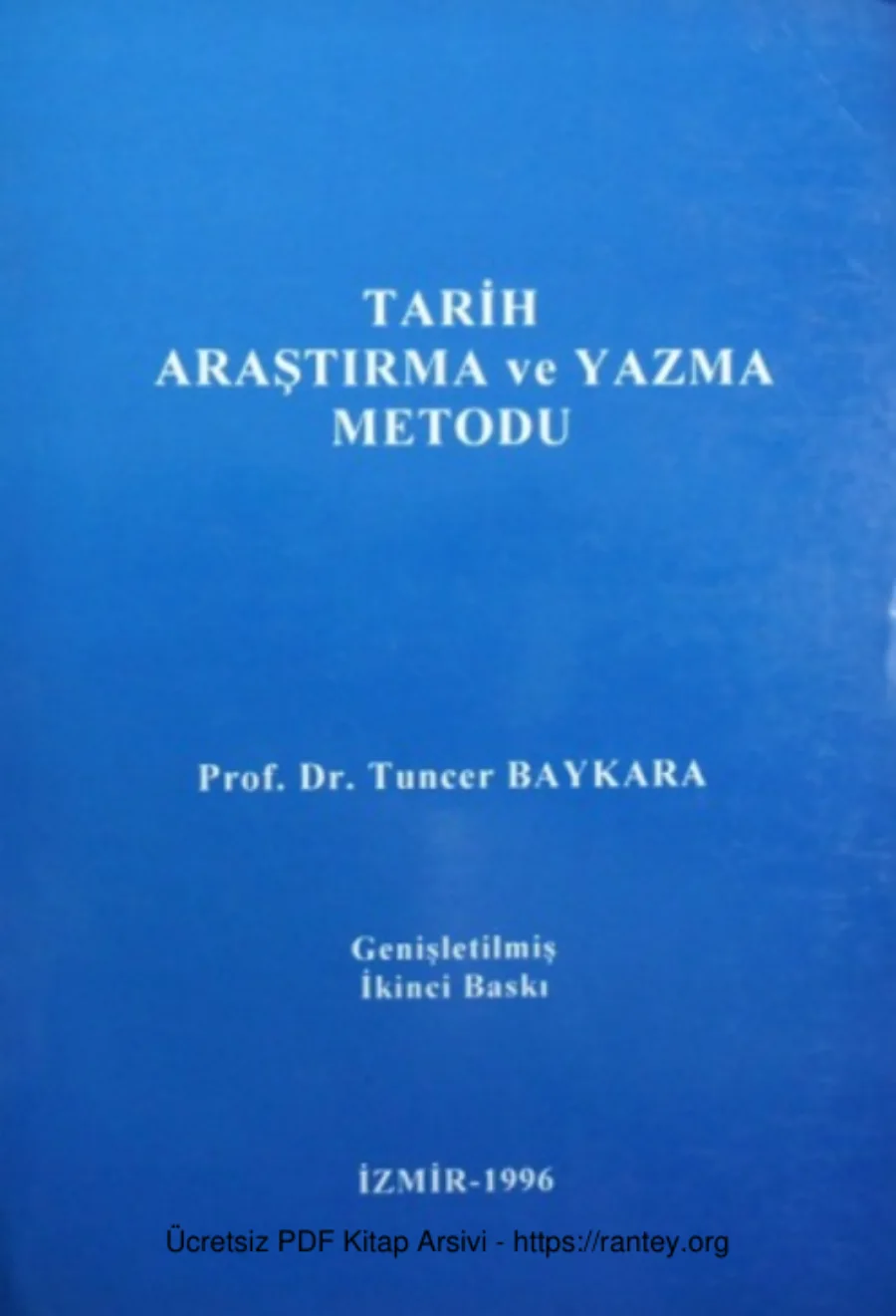 Tarih Araştırma ve Yazma Metodu kapak görseli