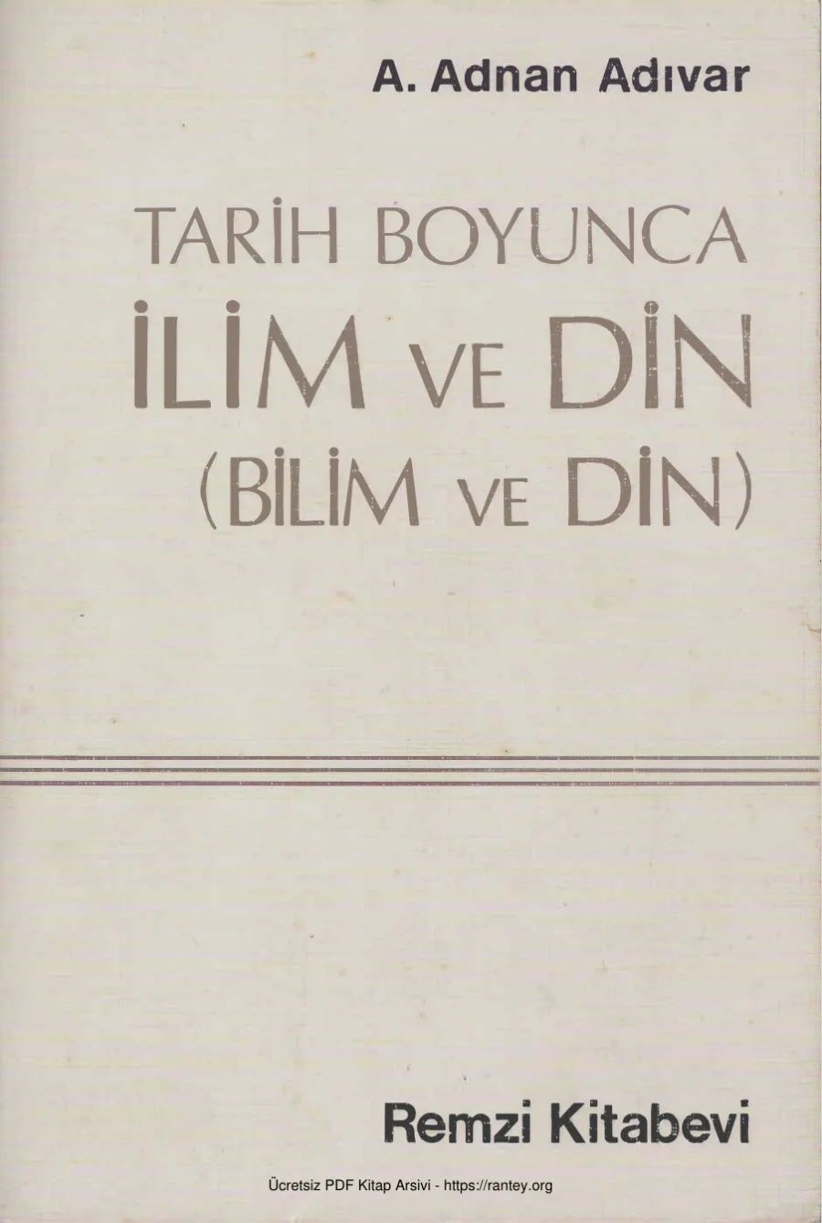 Tarih Boyunca İlim Bilim ve Din kapak görseli