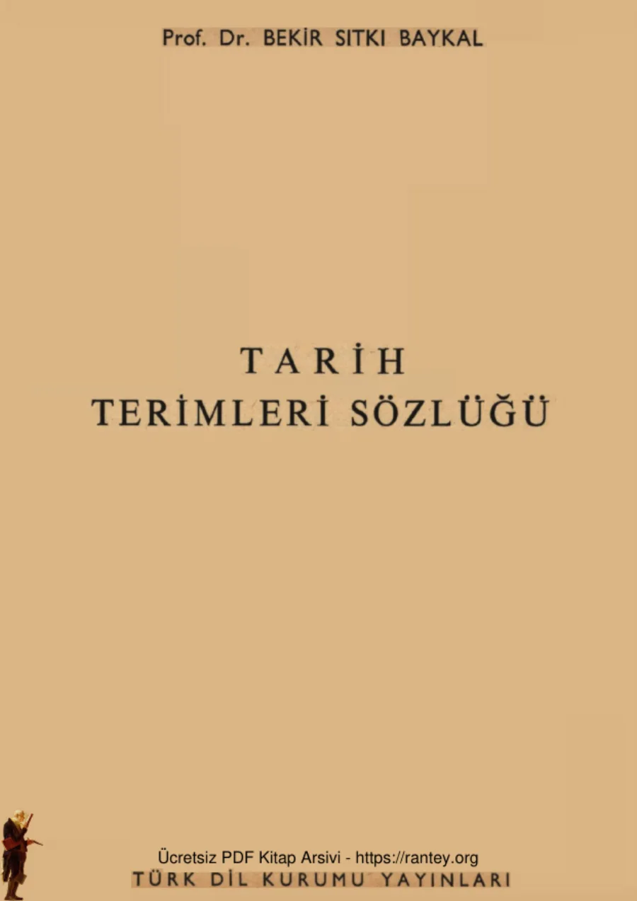Tarih Terimleri Sözlüğü TDK Yayınları kapak görseli