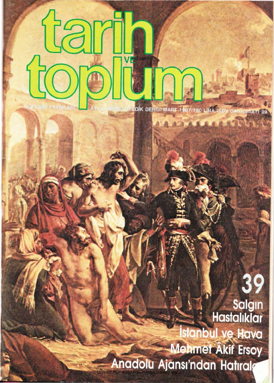 Tarih ve Toplum Sayı 039 kapak görseli