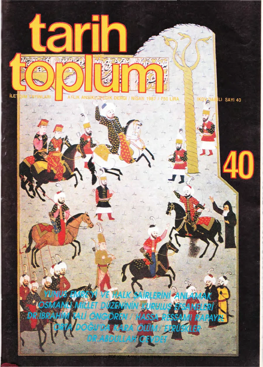 Tarih ve Toplum Sayı 040 kapak görseli