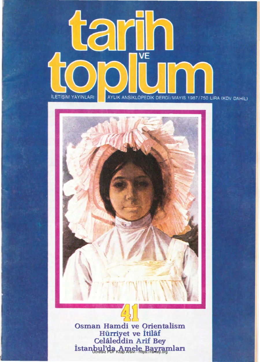 Tarih ve Toplum Sayı 041 kapak görseli