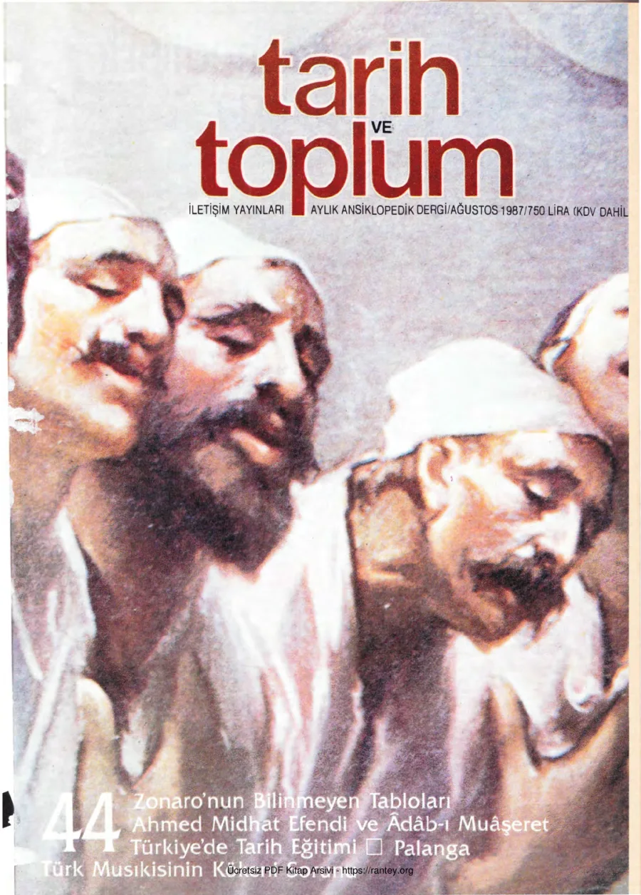 Tarih ve Toplum Sayı 044 kapak görseli