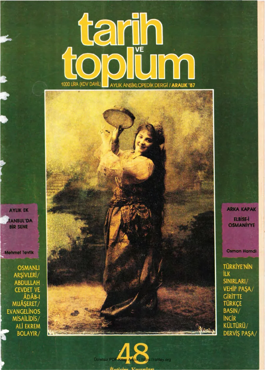 Tarih ve Toplum Sayı 048 kapak görseli
